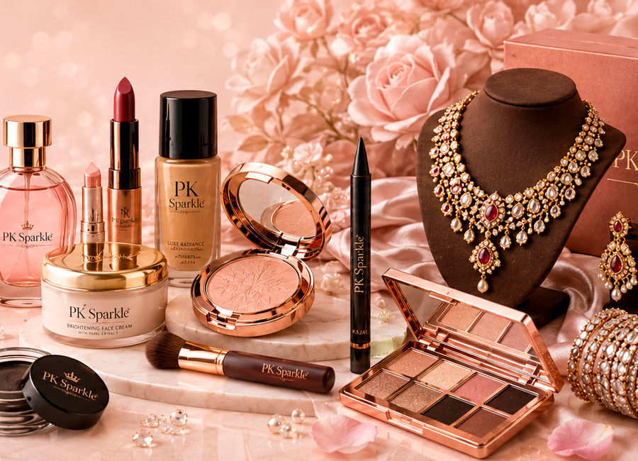 PK Sparkle beauty and jewellery products