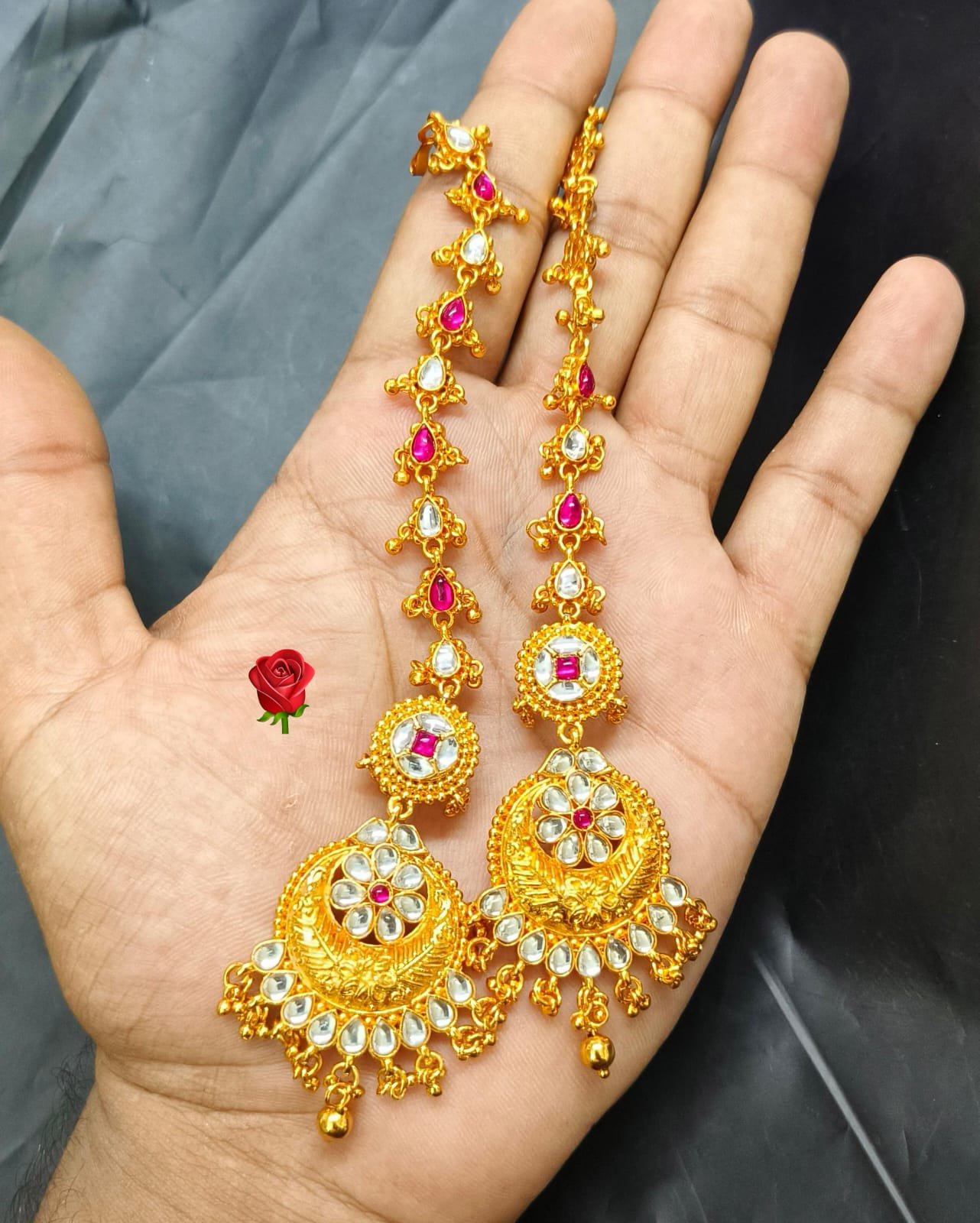 Gold plated polish guaranty earrings image 2