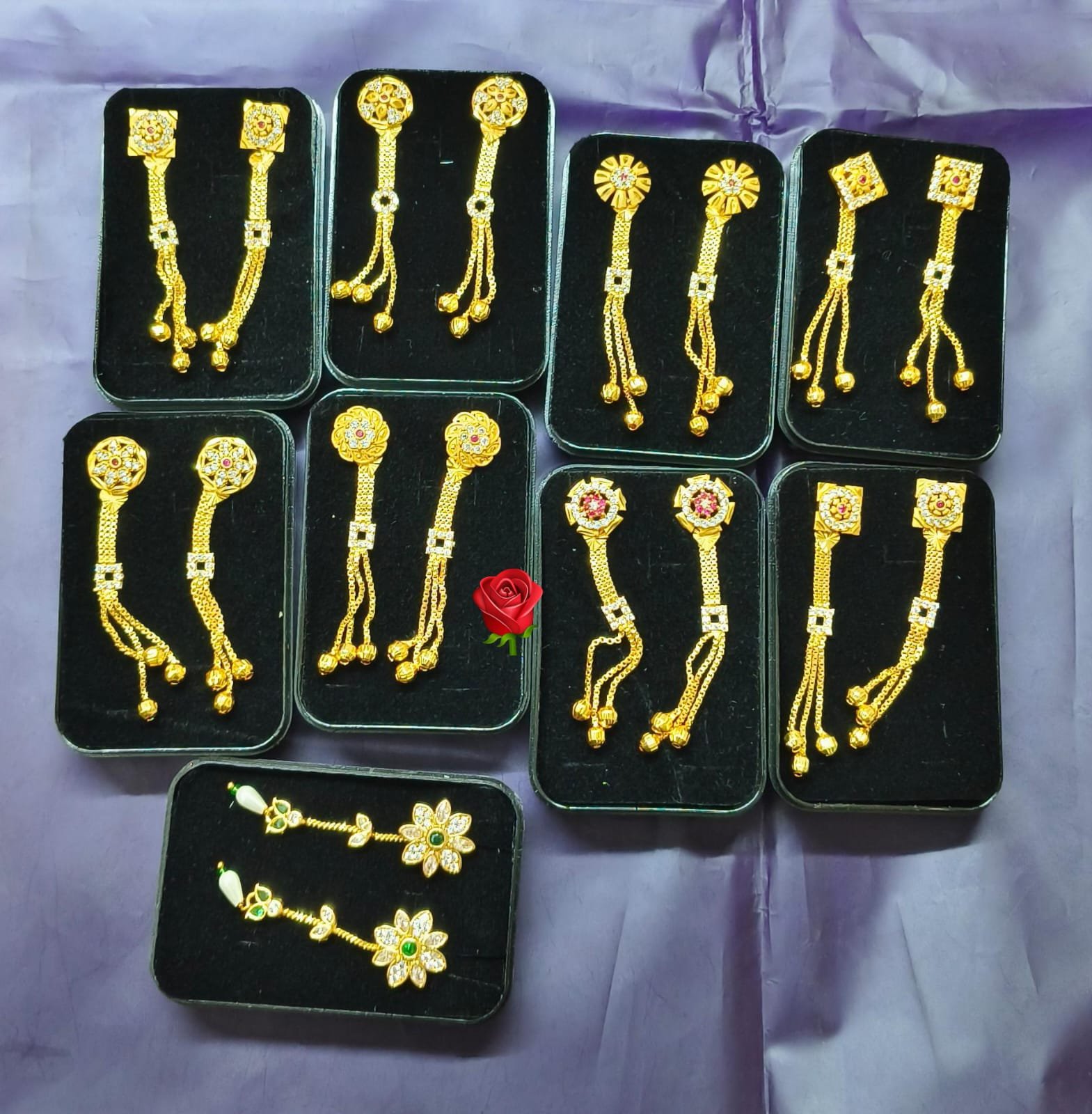 Daily use Sui dhaga earrings image 2