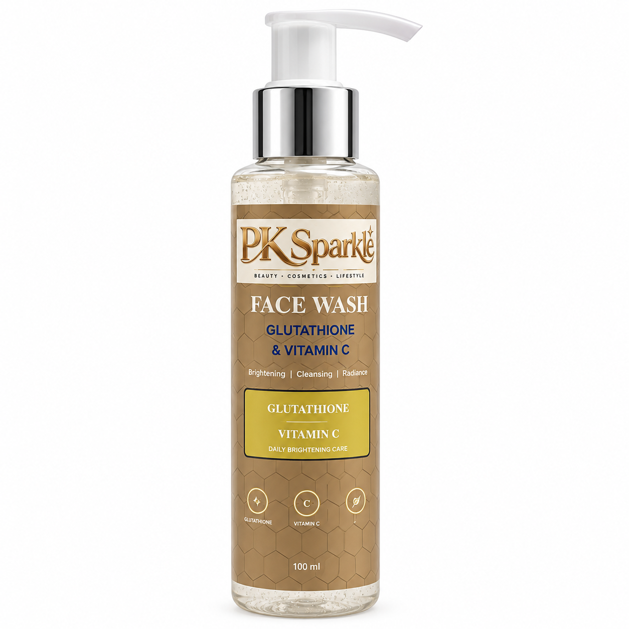Face Wash Glutathione & Vitamin C, Daily Brightening Care, Cleansing & Radiance, 100 ml image 2
