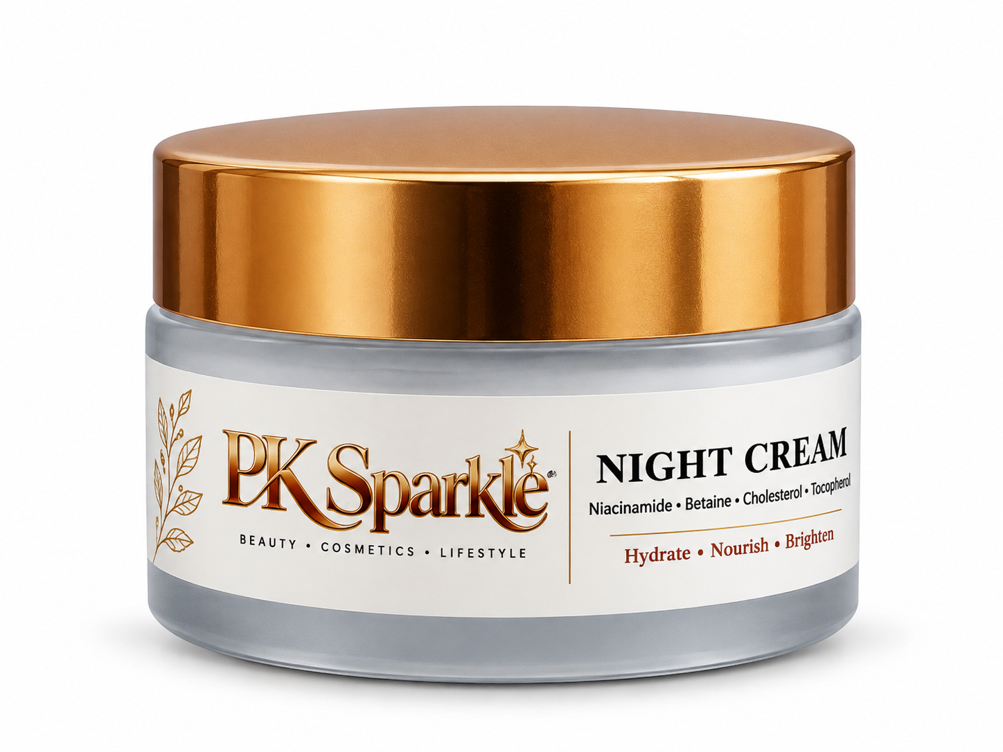 Night Cream with Niacinamide, Betaine, Cholesterol & Tocopherol, Hydrating & Nourishing Overnight Care image 2