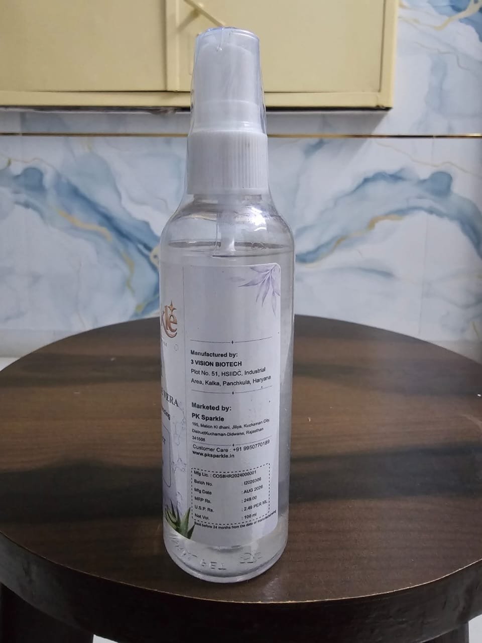 Toner Witch Hazel & Aloe Vera, Soothing, Refreshing & Balancing Daily Face Toner, 100 ml image 3
