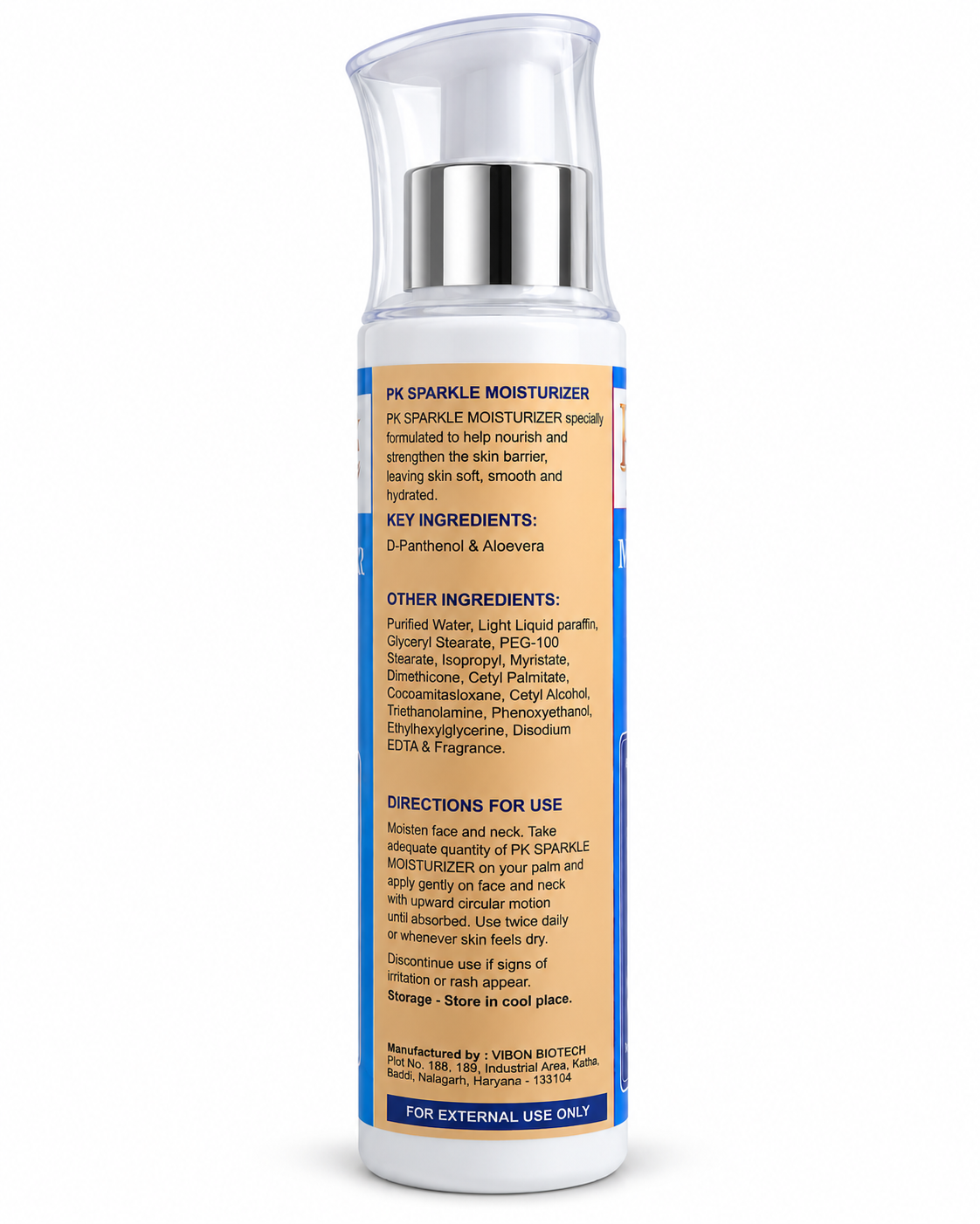 Moisturizer with D-Panthenol & Aloe Vera, Hydrating, Nourishing & Deep Skin Care, 100 ml image 2