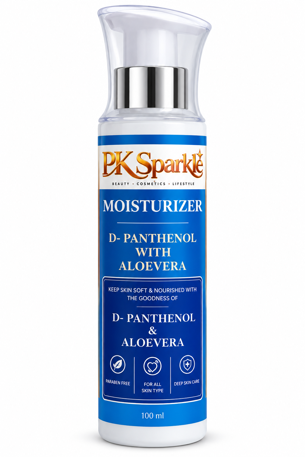 Moisturizer with D-Panthenol & Aloe Vera, Hydrating, Nourishing & Deep Skin Care, 100 ml image 4