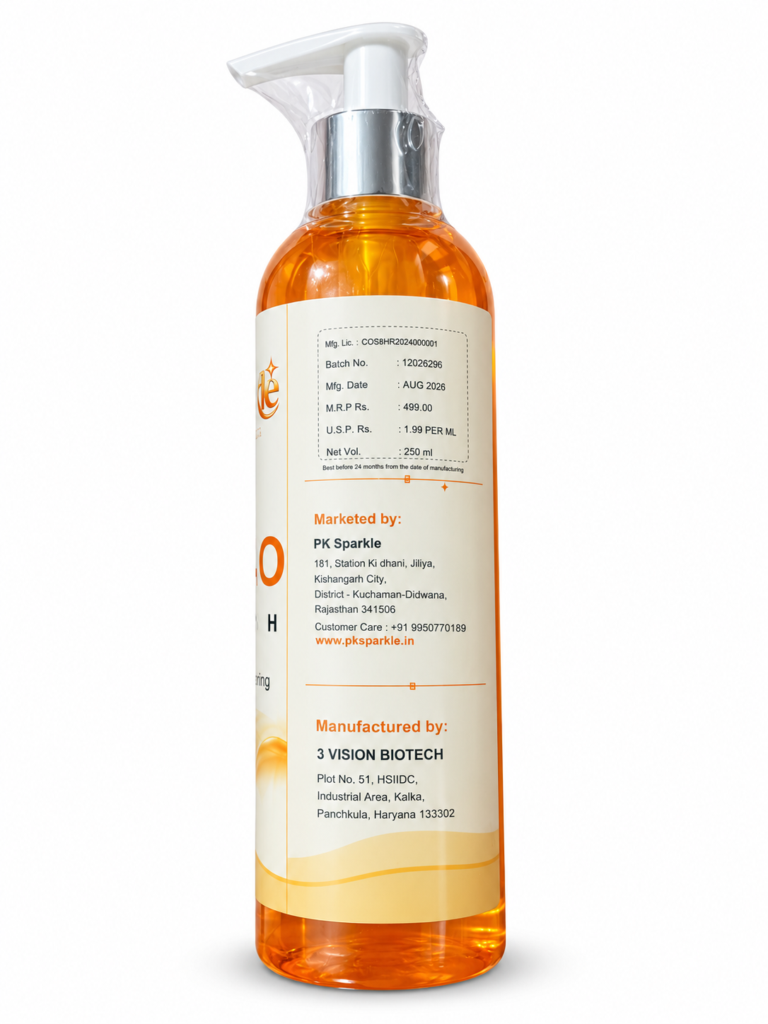 Mango Body Wash with Mango Extract, Betaine & D-Panthenol, Refreshing, Hydrating & Nourishing, 250 ml image 3