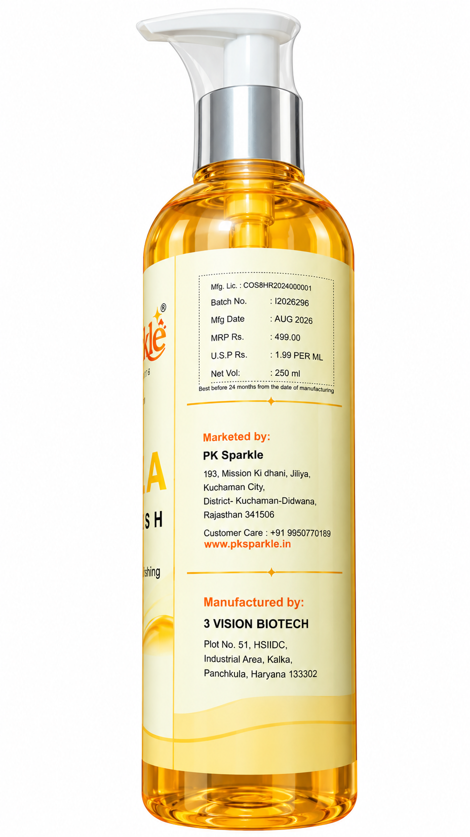 Vanilla Body Wash with Vanilla Extract, Betaine & D-Panthenol, Refreshing, Hydrating & Nourishing, 250 ml image 4