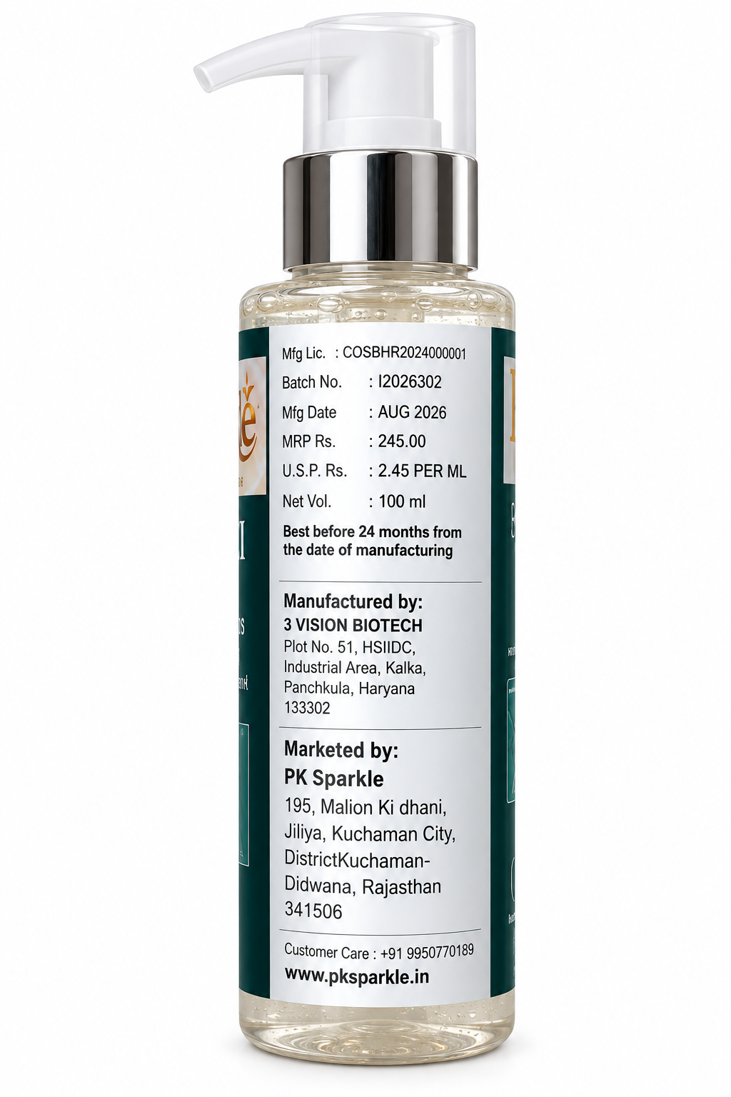 Niacinamide & Salicylic Acid Face Wash, Clarifying, Cleansing & Oil Control, Daily Face Cleanser, 100 ml image 2