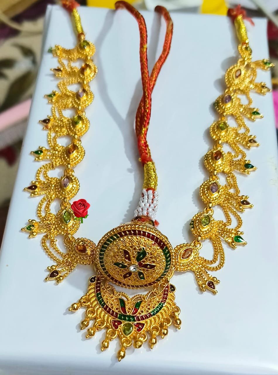 Gold polish same gold looking rakhedi set image 3